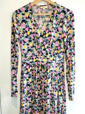 Boden Layla V Neck Jersey Wrap Dress Size 6